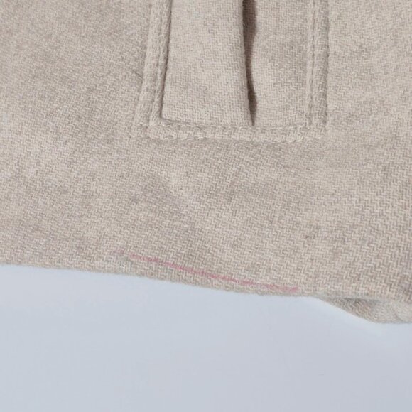 NWOT Zara sand double breasted statement button cropped pea coat, XL - Picture 14 of 16